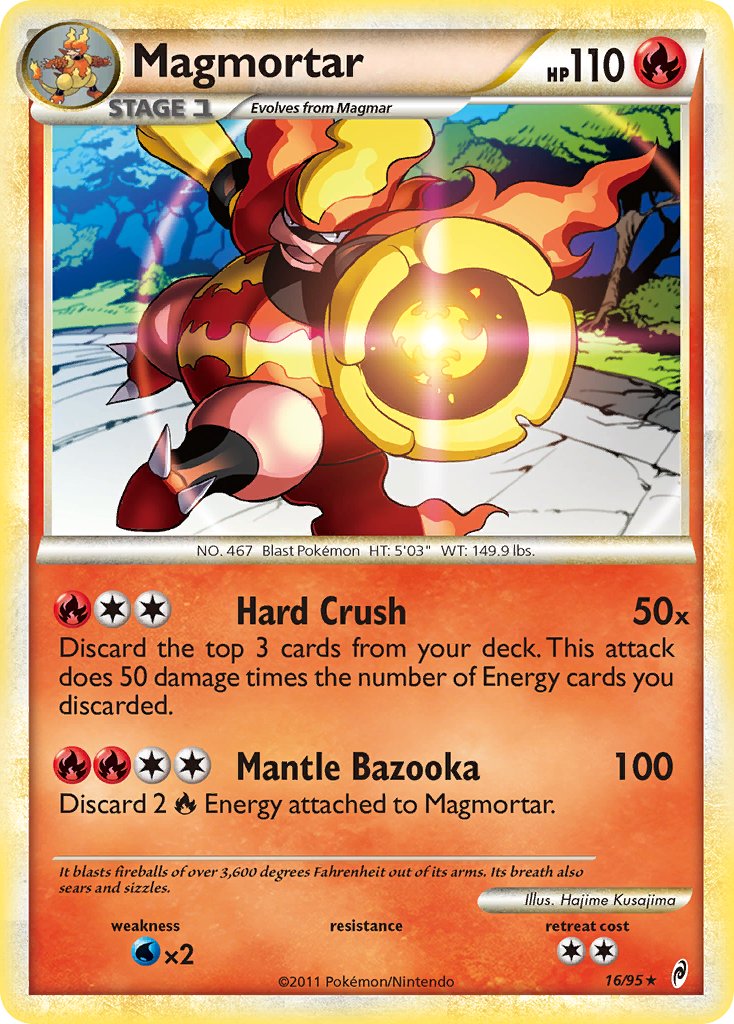 Magmortar (16/95) (Theme Deck Exclusive) [HeartGold & SoulSilver: Call of Legends] | Gear Gaming Bentonville