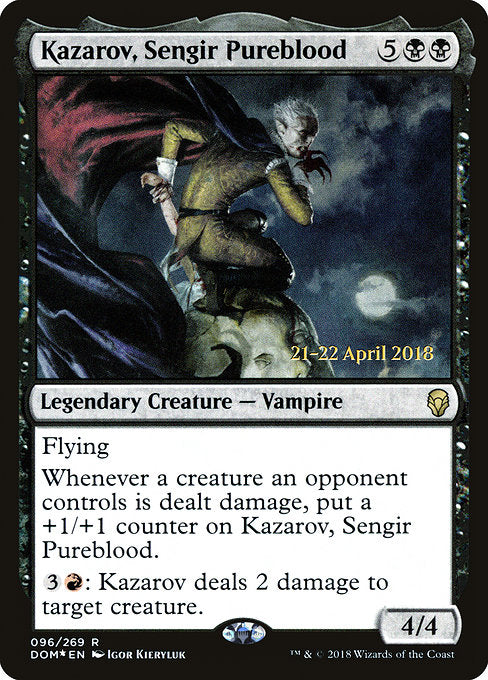 Kazarov, Sengir Pureblood [Prerelease Cards] | Gear Gaming Bentonville