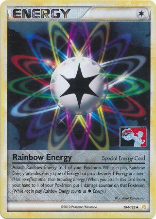 Rainbow Energy (104/123) (League Promo) [HeartGold & SoulSilver: Base Set] | Gear Gaming Bentonville