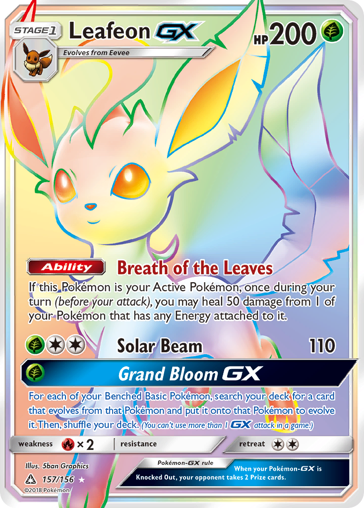 Leafeon GX (157/156) [Sun & Moon: Ultra Prism] | Gear Gaming Bentonville