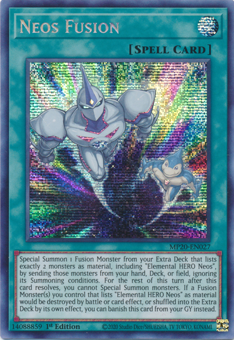 Neos Fusion [MP20-EN027] Prismatic Secret Rare | Gear Gaming Bentonville