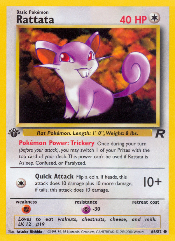 Rattata (66/82) [Team Rocket 1st Edition] | Gear Gaming Bentonville