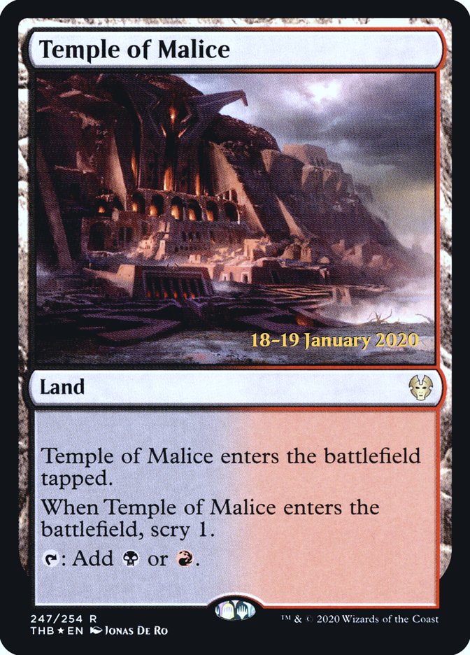 Temple of Malice [Theros Beyond Death Prerelease Promos] | Gear Gaming Bentonville