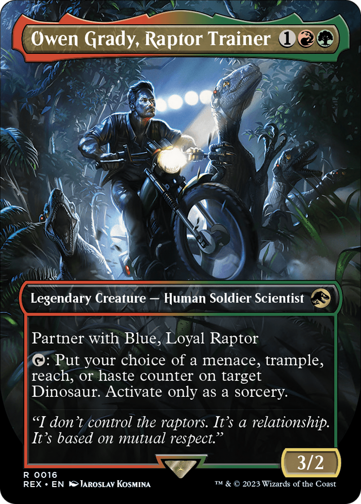 Owen Grady, Raptor Trainer (Borderless) [Jurassic World Collection] | Gear Gaming Bentonville