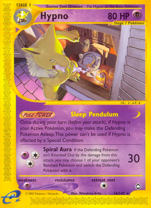 Hypno (16/147) [Aquapolis] | Gear Gaming Bentonville