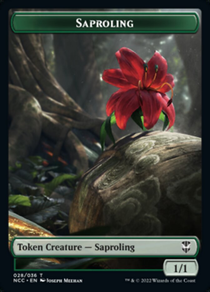 Beast // Saproling Double-sided Token [Streets of New Capenna Commander Tokens] | Gear Gaming Bentonville