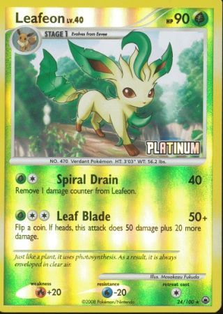 Leafeon (24/100) [Burger King Promos: 2009 Collection] | Gear Gaming Bentonville