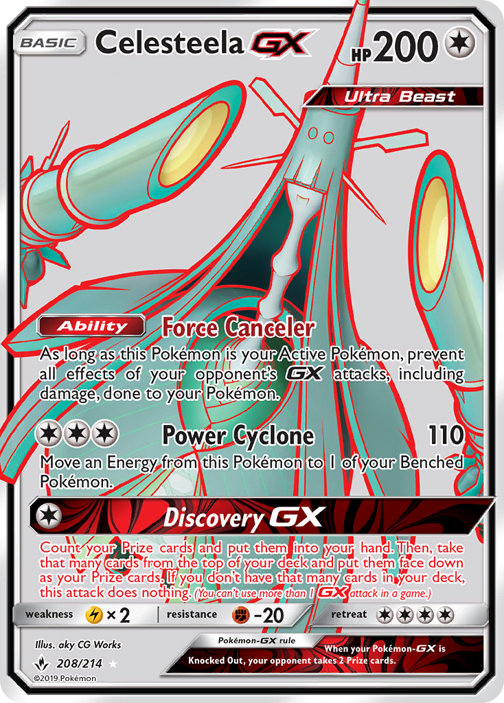 Celesteela GX (208/214) [Sun & Moon: Unbroken Bonds] | Gear Gaming Bentonville