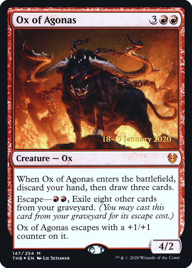 Ox of Agonas [Theros Beyond Death Prerelease Promos] | Gear Gaming Bentonville