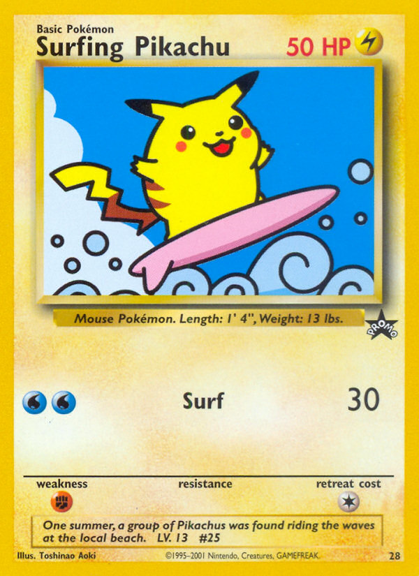 Surfing Pikachu (28) [Wizards of the Coast: Black Star Promos] | Gear Gaming Bentonville