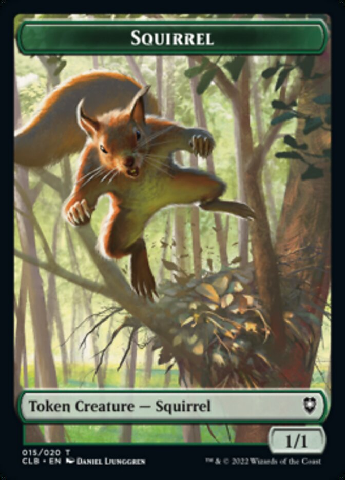 Treasure // Squirrel Double-sided Token [Commander Legends: Battle for Baldur's Gate Tokens] | Gear Gaming Bentonville