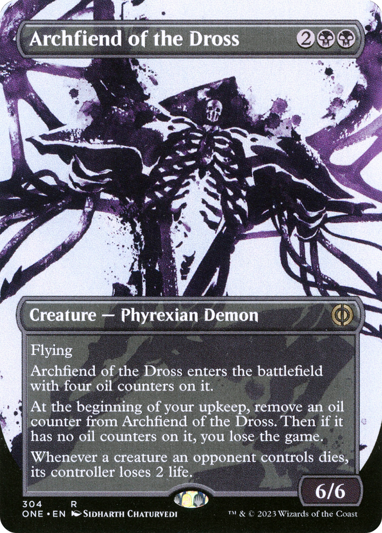 Archfiend of the Dross (Borderless Ichor) [Phyrexia: All Will Be One] | Gear Gaming Bentonville