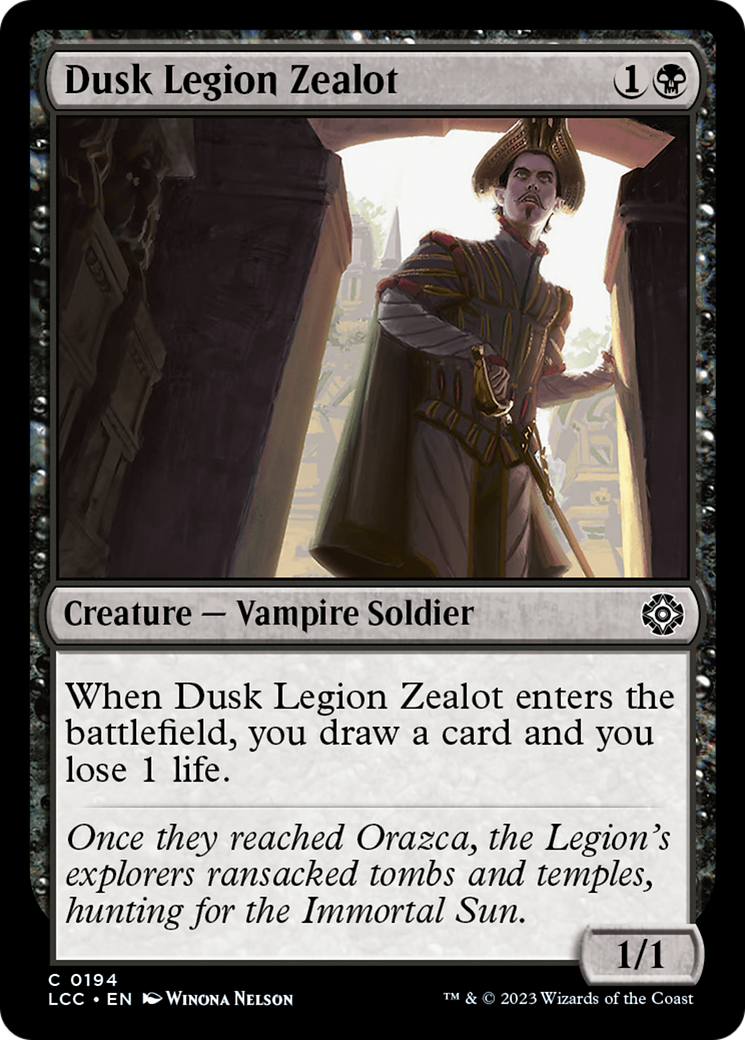 Dusk Legion Zealot [The Lost Caverns of Ixalan Commander] | Gear Gaming Bentonville