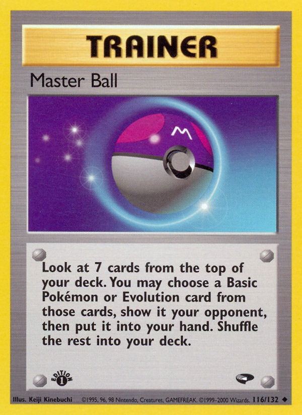 Master Ball (116/132) [Gym Challenge 1st Edition] | Gear Gaming Bentonville