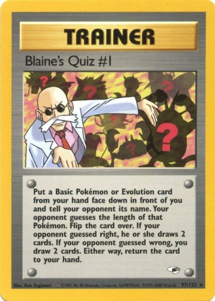 Blaine's Quiz #1 (97/132) [Gym Heroes Unlimited] | Gear Gaming Bentonville