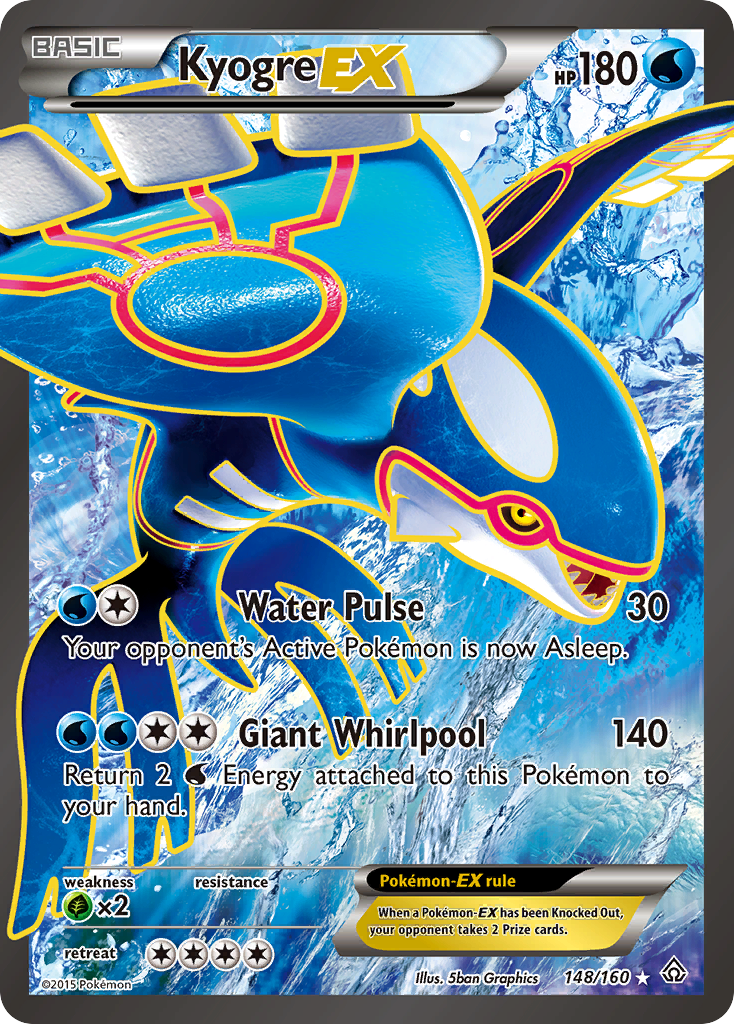 Kyogre EX (148/160) [XY: Primal Clash] | Gear Gaming Bentonville