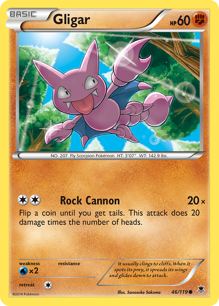 Gligar (46/119) [XY: Phantom Forces] | Gear Gaming Bentonville