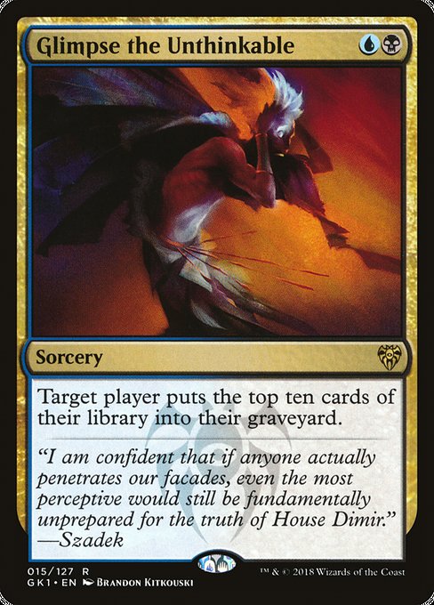 Glimpse the Unthinkable [Guilds of Ravnica: Guild Kits] | Gear Gaming Bentonville
