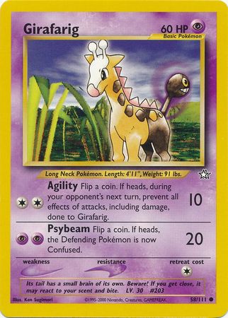 Girafarig (58/111) [Neo Genesis Unlimited] | Gear Gaming Bentonville