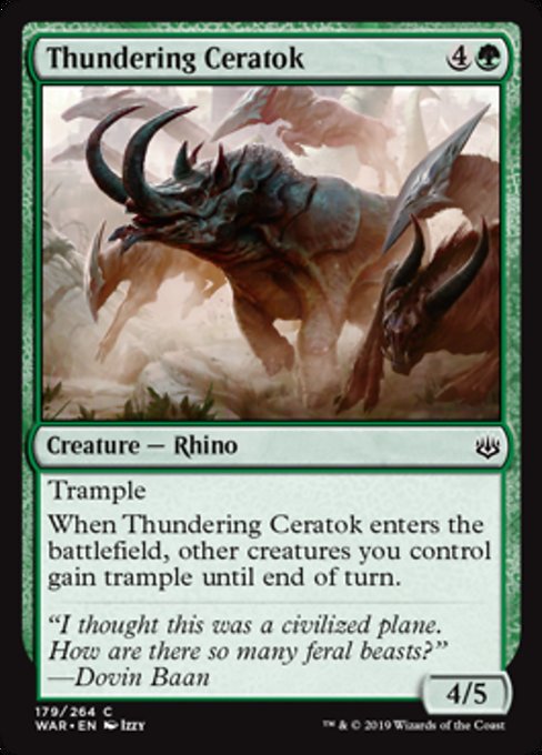 Thundering Ceratok [War of the Spark] | Gear Gaming Bentonville