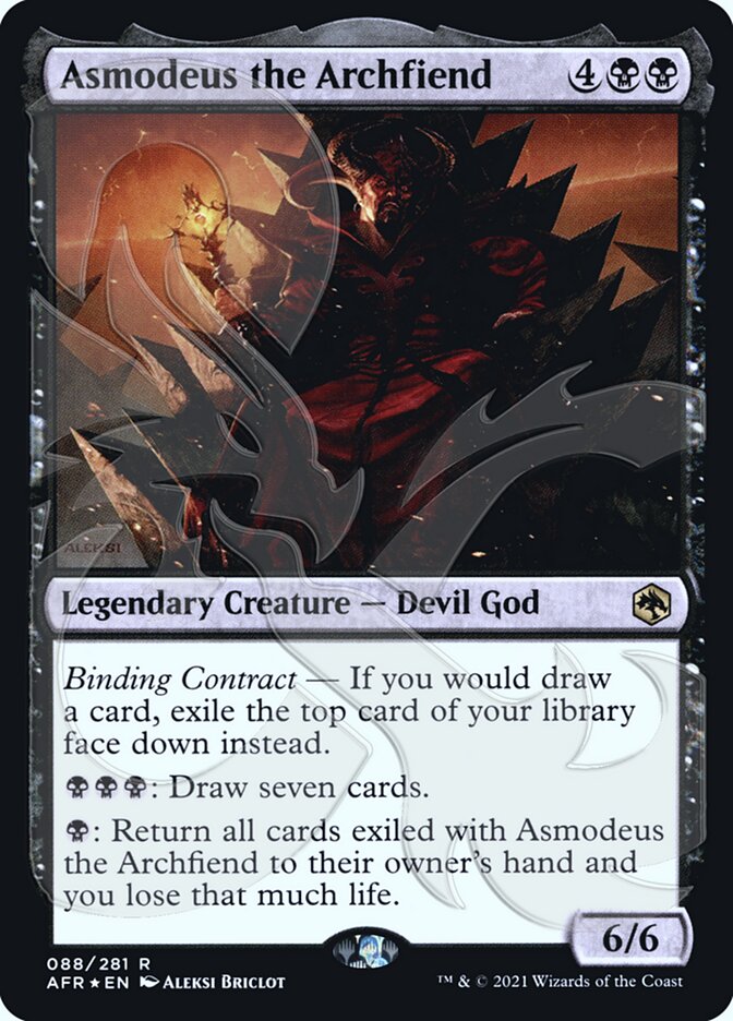 Asmodeus the Archfiend (Ampersand Promo) [Dungeons & Dragons: Adventures in the Forgotten Realms Promos] | Gear Gaming Bentonville