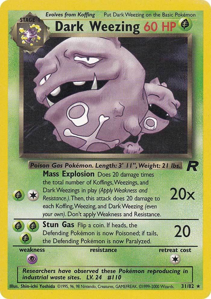 Dark Weezing (31/82) [Team Rocket Unlimited] | Gear Gaming Bentonville