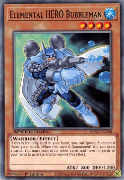 Elemental HERO Bubbleman [SGX1-ENA08] Common | Gear Gaming Bentonville