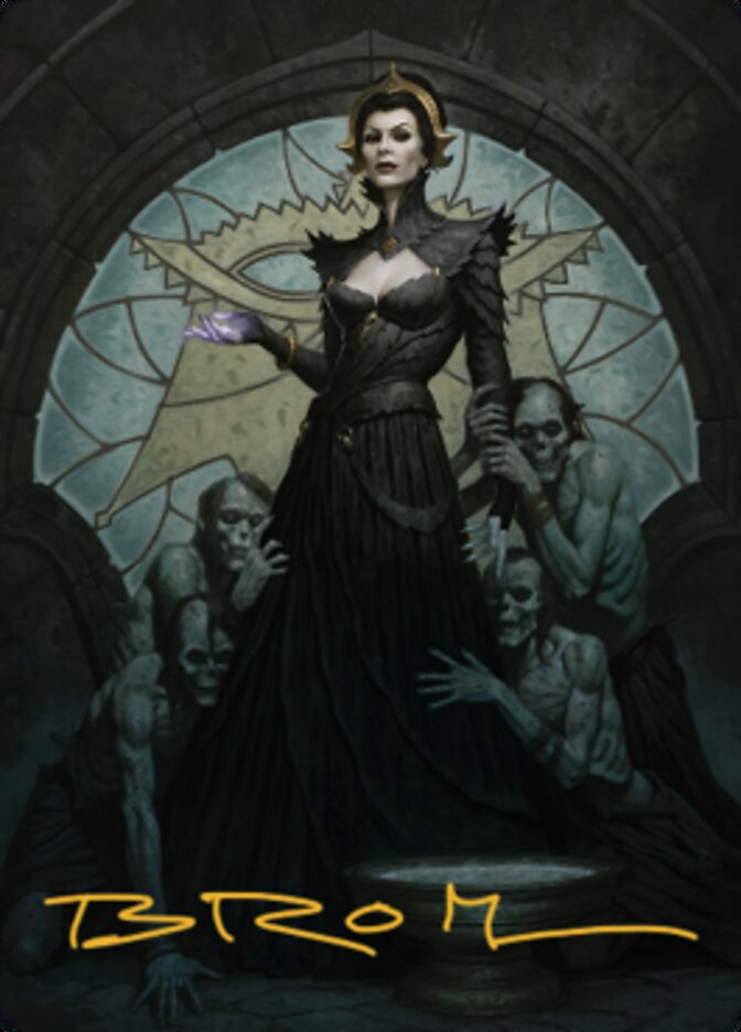 Liliana of the Veil Art Card (Gold-Stamped Signature) [Dominaria United Art Series] | Gear Gaming Bentonville