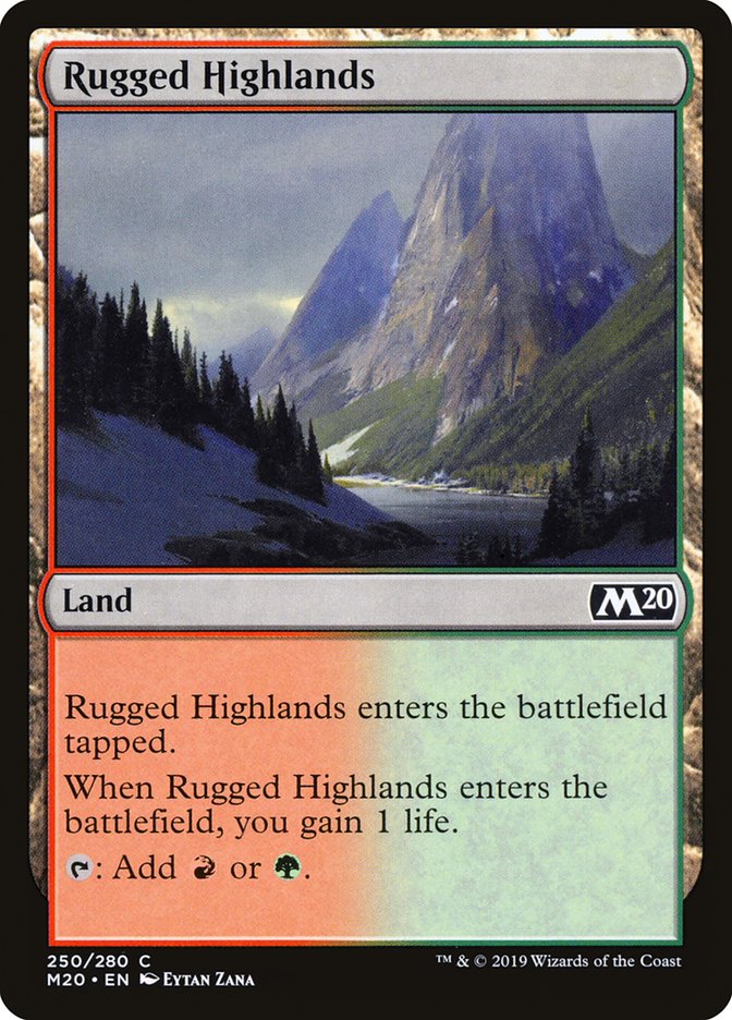 Rugged Highlands [Core Set 2020] | Gear Gaming Bentonville