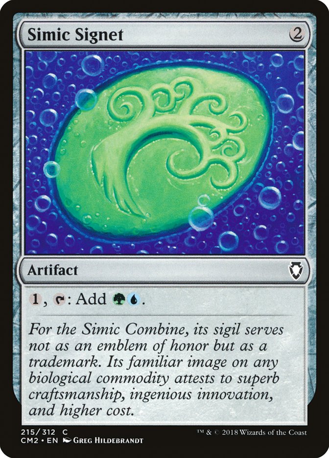 Simic Signet (215/312) [Commander Anthology Volume II] | Gear Gaming Bentonville