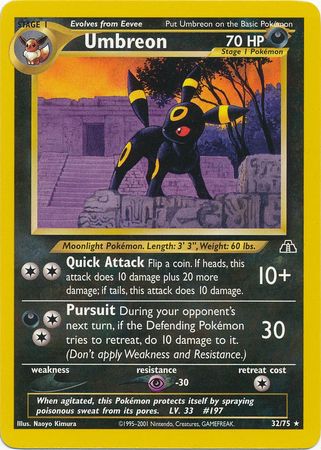 Umbreon (32/75) [Neo Discovery Unlimited] | Gear Gaming Bentonville