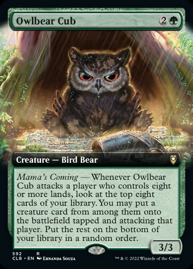 Owlbear Cub (Extended Art) [Commander Legends: Battle for Baldur's Gate] | Gear Gaming Bentonville