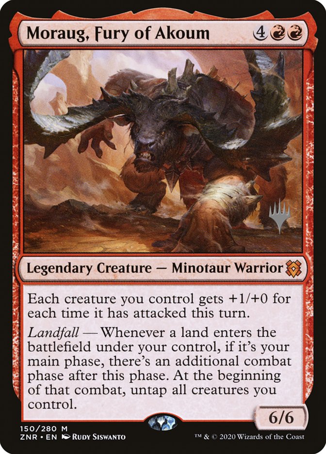 Moraug, Fury of Akoum (Promo Pack) [Zendikar Rising Promos] | Gear Gaming Bentonville