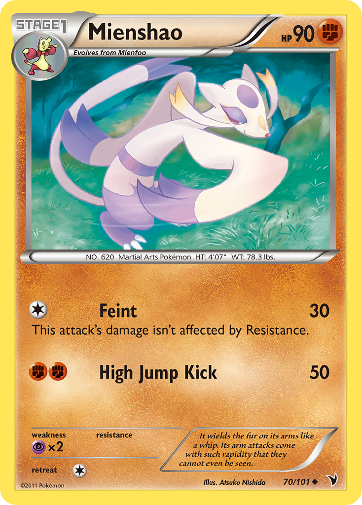 Mienshao (70/101) [Black & White: Noble Victories] | Gear Gaming Bentonville