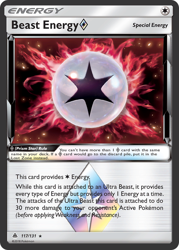 Beast Energy (117/131) (Prism Star) [Sun & Moon: Forbidden Light] | Gear Gaming Bentonville