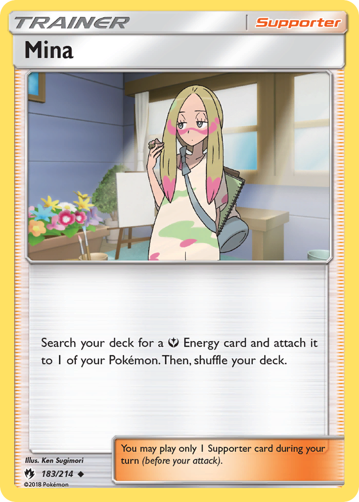 Mina (183/214) [Sun & Moon: Lost Thunder] | Gear Gaming Bentonville