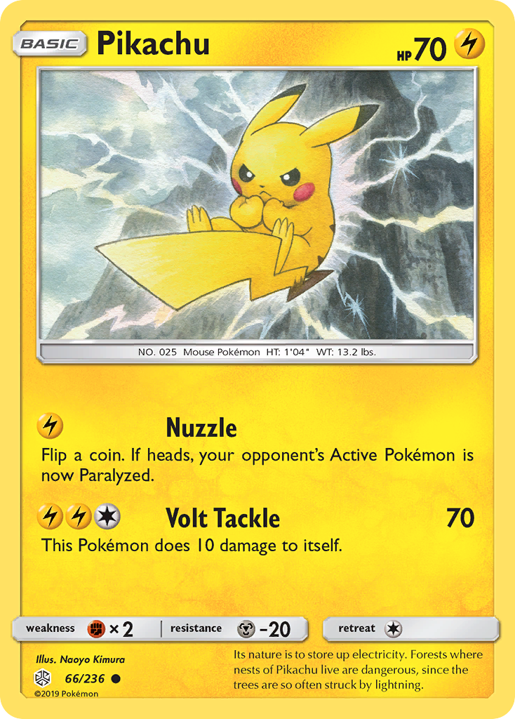 Pikachu (66/236) [Sun & Moon: Cosmic Eclipse] | Gear Gaming Bentonville