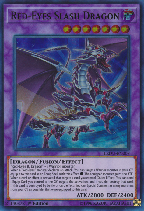 Red-Eyes Slash Dragon [LEDU-EN003] Ultra Rare | Gear Gaming Bentonville