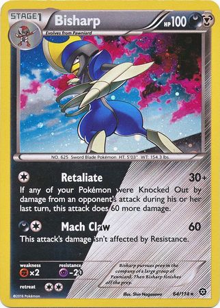 Bisharp (64/114) (Cosmos Holo) [XY: Steam Siege] | Gear Gaming Bentonville