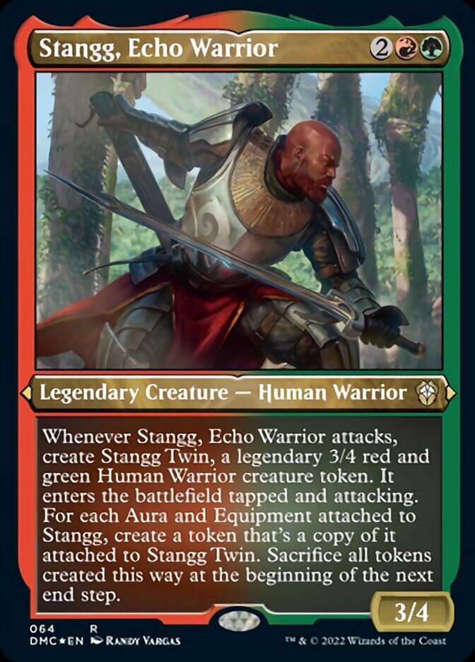 Stangg, Echo Warrior (Foil Etched) [Dominaria United Commander] | Gear Gaming Bentonville