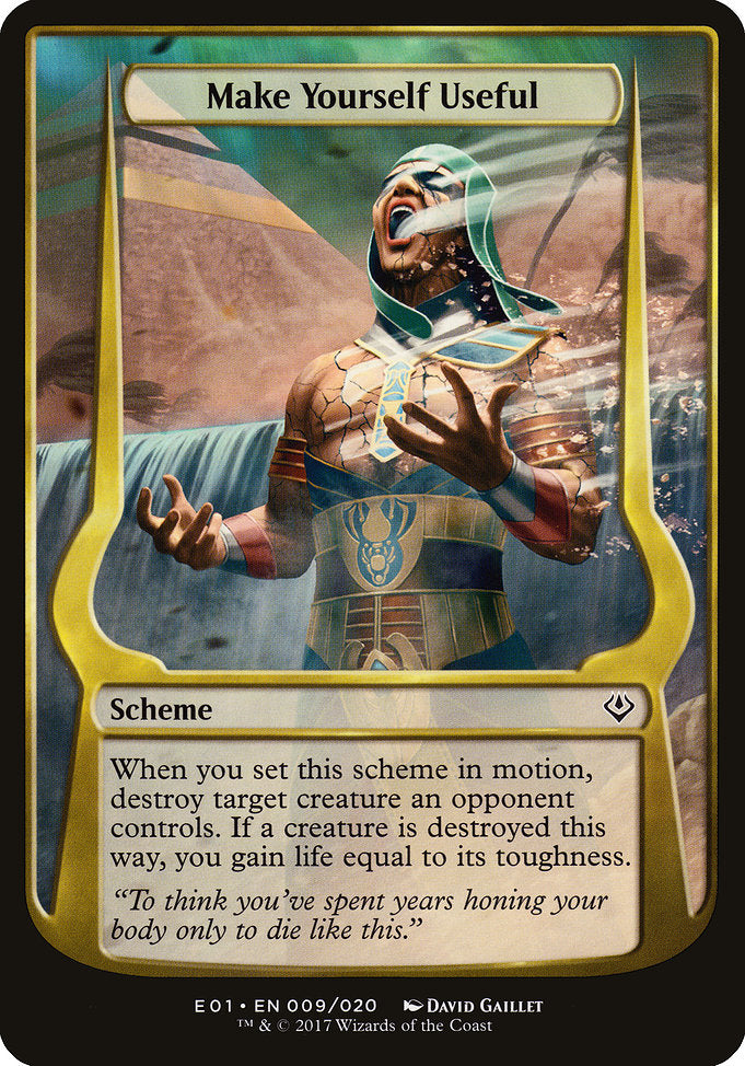 Make Yourself Useful (Archenemy: Nicol Bolas) [Oversize Cards] | Gear Gaming Bentonville