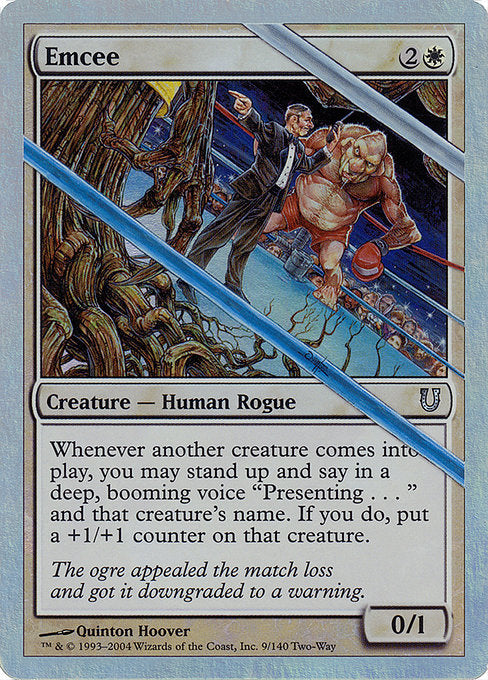 Emcee (Alternate Foil) [Unhinged] | Gear Gaming Bentonville