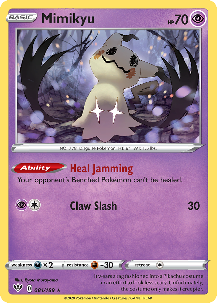 Mimikyu (081/189) [Sword & Shield: Darkness Ablaze] | Gear Gaming Bentonville