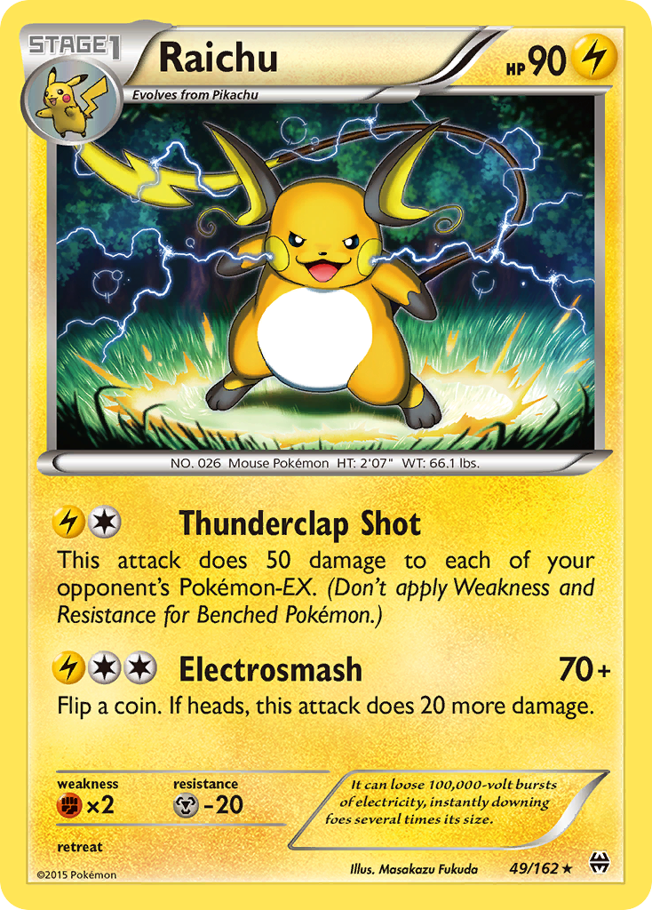 Raichu (49/162) [XY: BREAKthrough] | Gear Gaming Bentonville