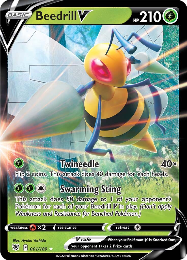 Beedrill V (001/189) [Sword & Shield: Astral Radiance] | Gear Gaming Bentonville