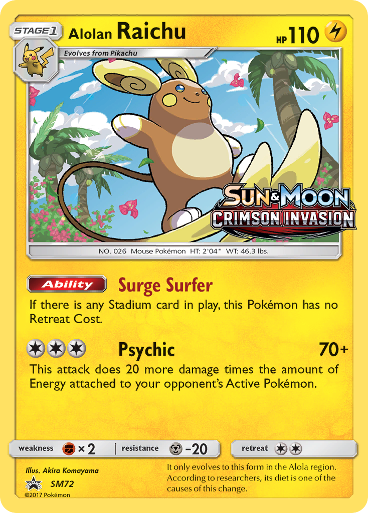 Alolan Raichu (SM72) (Prerelease Promo) [Sun & Moon: Black Star Promos] | Gear Gaming Bentonville