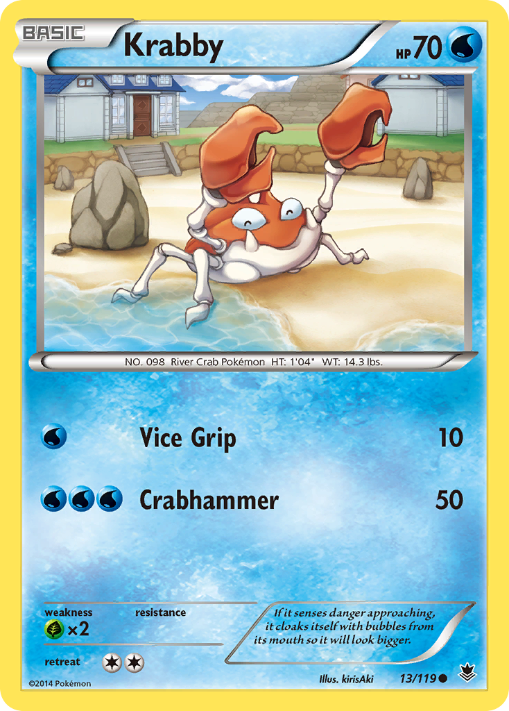 Krabby (13/119) [XY: Phantom Forces] | Gear Gaming Bentonville