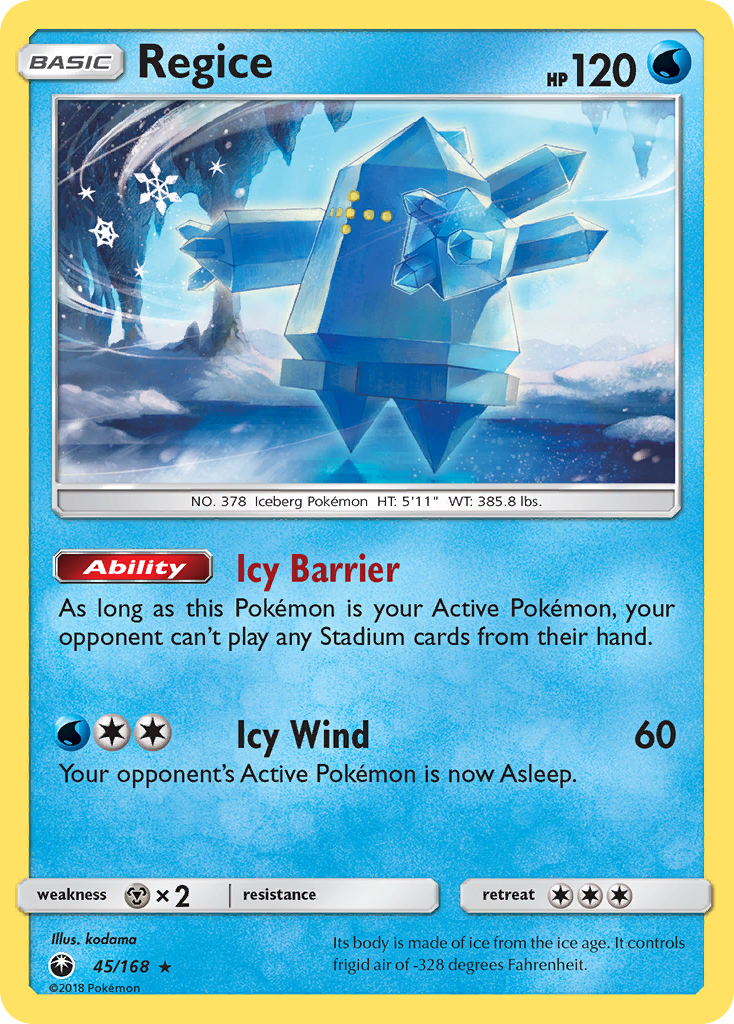 Regice (45/168) [Sun & Moon: Celestial Storm] | Gear Gaming Bentonville