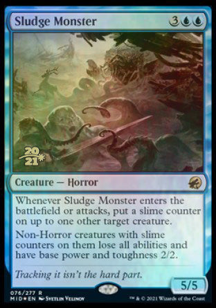 Sludge Monster [Innistrad: Midnight Hunt Prerelease Promos] | Gear Gaming Bentonville