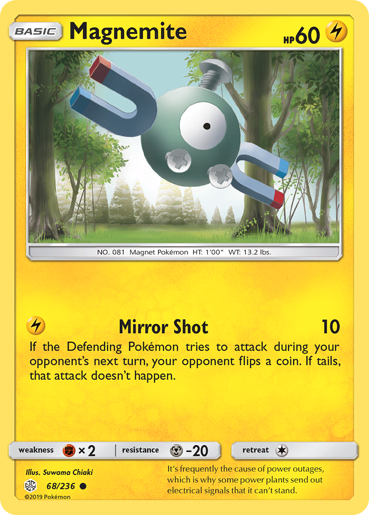 Magnemite (68/236) [Sun & Moon: Cosmic Eclipse] | Gear Gaming Bentonville